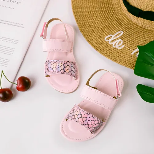 Toddler / Kid Mermaid Pattern Velcro Sandals