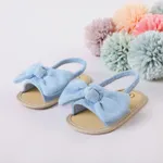 Baby / Toddler Bow Decor Slingback Prewalker Shoes Light Blue