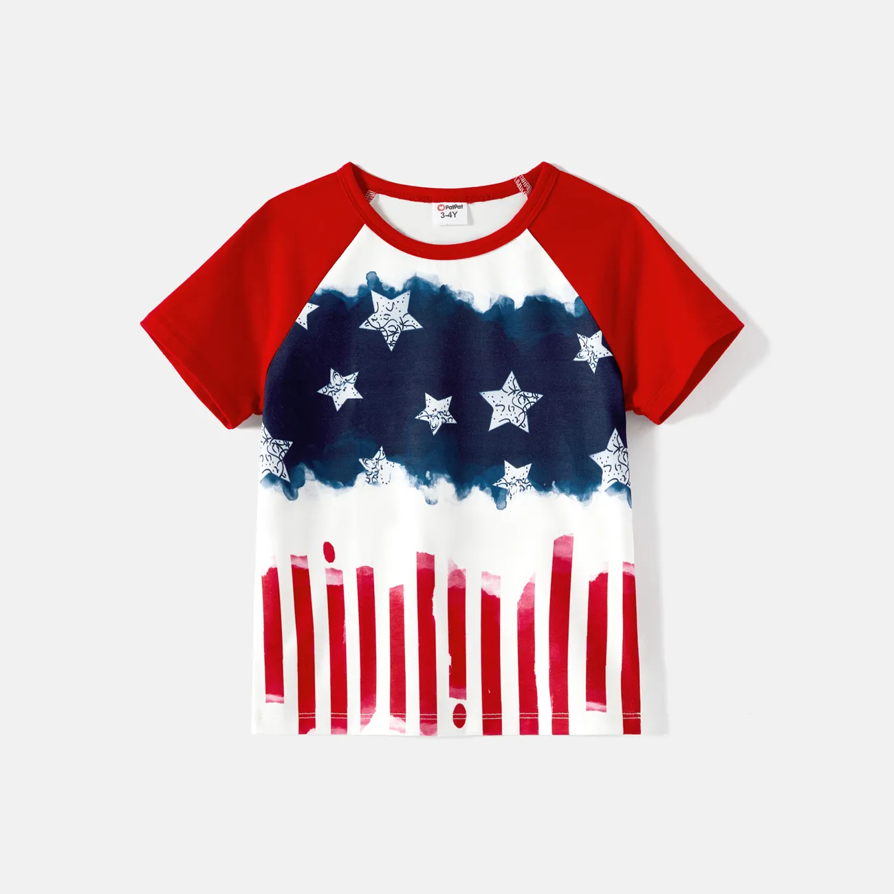 Día Nacional Looks familiares Camiseta sin mangas Conjuntos combinados para familia Conjuntos rojo blanco big image 1