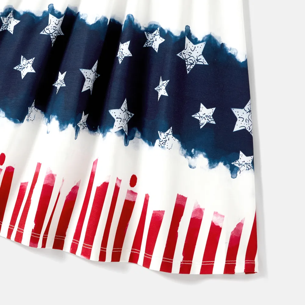 Independence Day Family Matching Allover Star Print Naia™ Cami Dresses and T-shirts Sets  big image 12