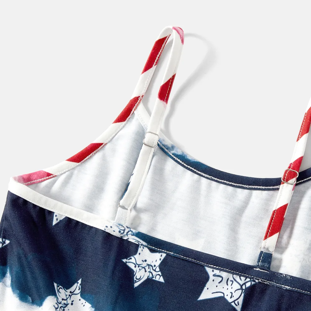Independence Day Family Matching Allover Star Print Naia™ Cami Dresses and T-shirts Sets big image 11