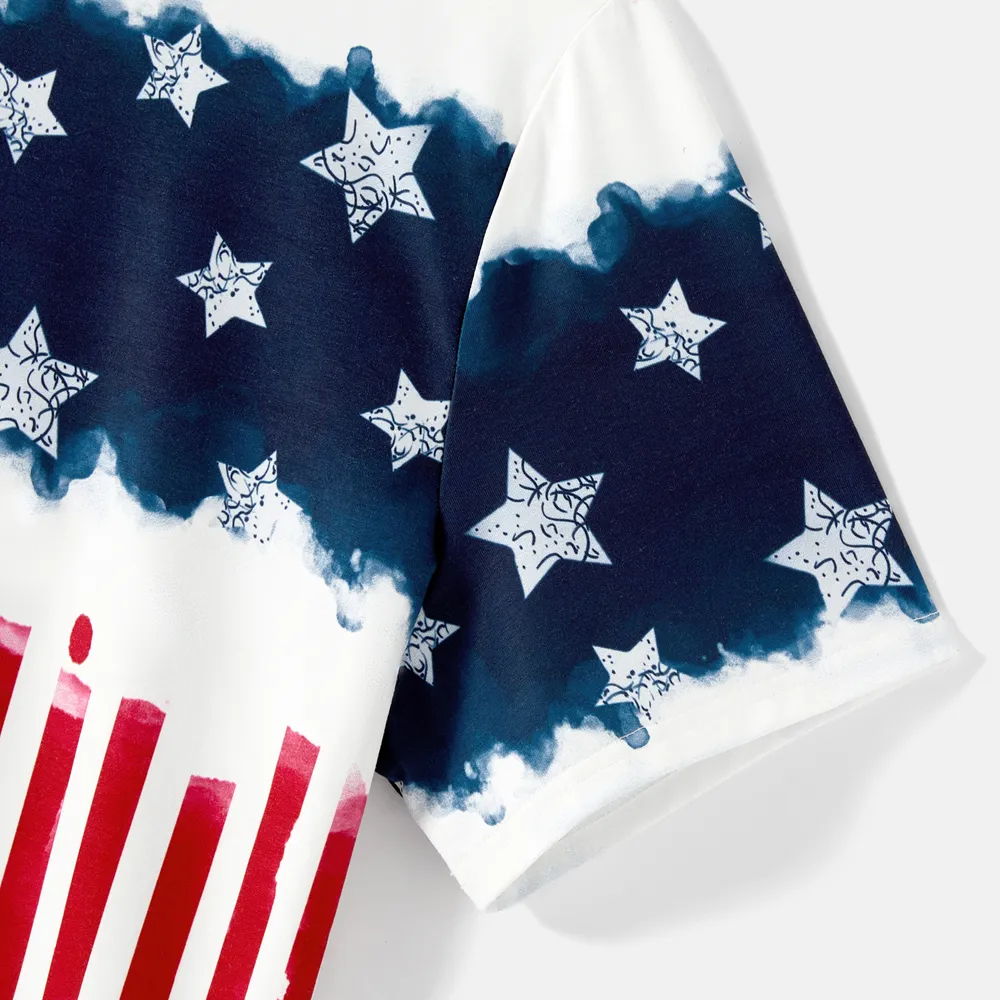 Independence Day Family Matching Allover Star Print Naia™ Cami Dresses and T-shirts Sets big image 17