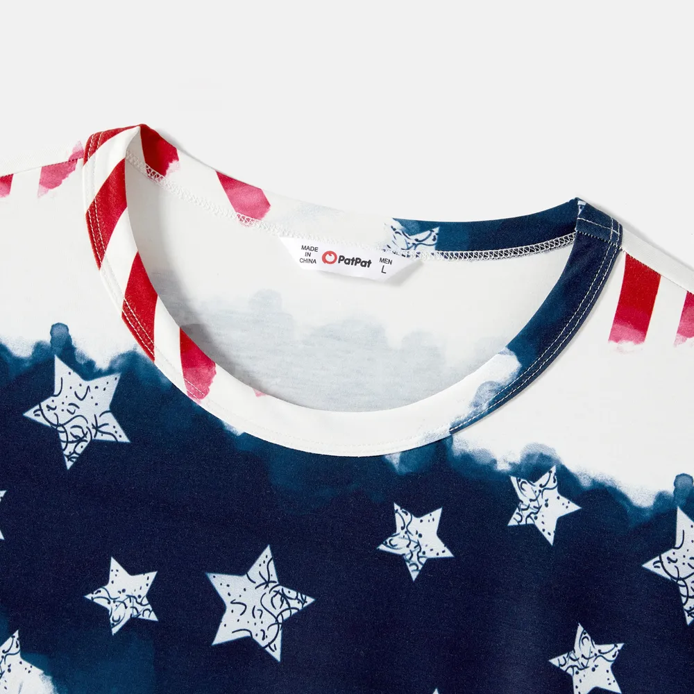 Independence Day Family Matching Allover Star Print Naia™ Cami Dresses and T-shirts Sets big image 16