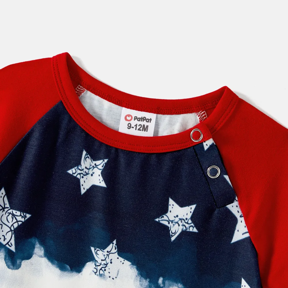 Independence Day Family Matching Allover Star Print Naia™ Cami Dresses and T-shirts Sets big image 3