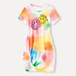 Easter Mommy and Me Cotton Graphic Print Short-sleeve Twist Knot Bodycon T-shirt Dresses  image 6