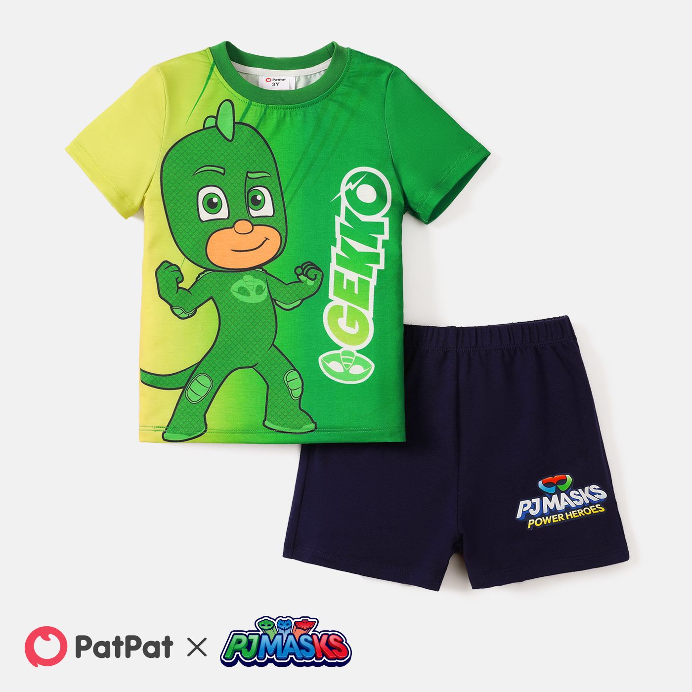 

PJ Masks Toddler Boy 2pcs Colorblock Short-sleeve Tee and Cotton Shorts Set