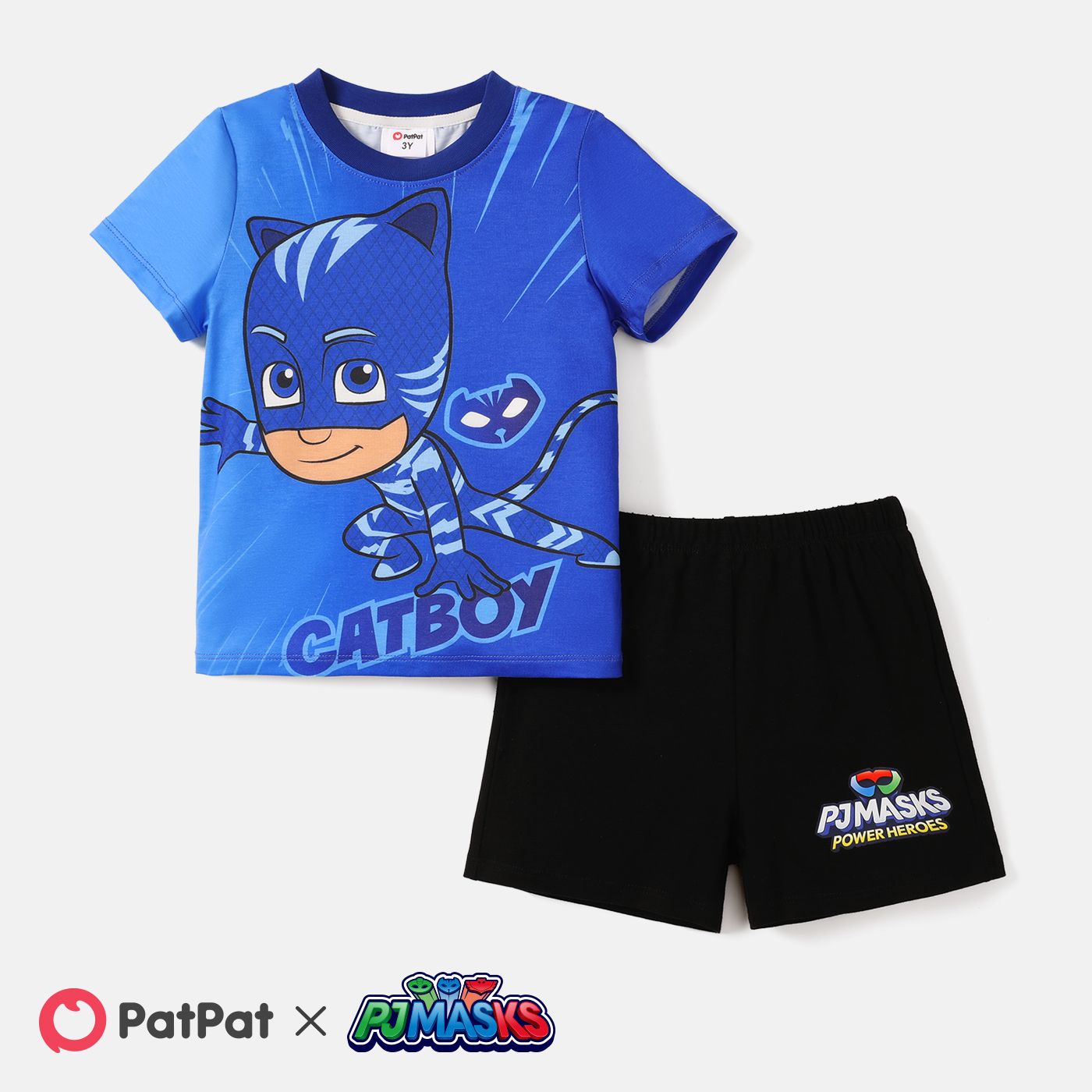 

PJ Masks Toddler Boy 2pcs Colorblock Short-sleeve Tee and Cotton Shorts Set