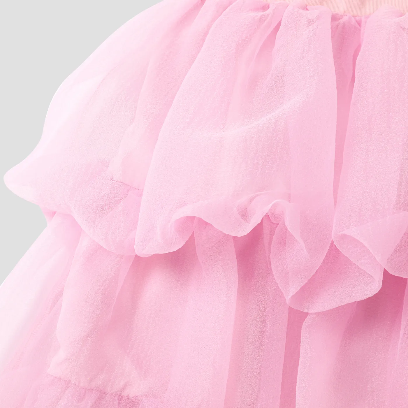 Toddler Girl Strawberry Graphic Layered Mesh Combo Slip Dress Pink image 5
