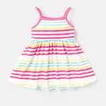 Care Bears Baby Girl Colorful Striped or Allover Print Cami Dress  image 2