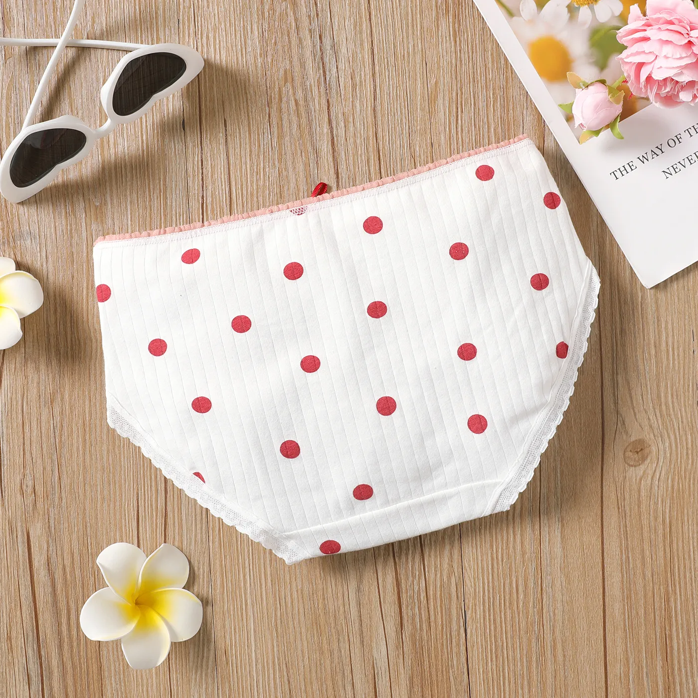 Kid Girl Bow Decor Cotton Lace Panty  image 3