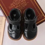 Enfants Enfant en bas âge Fille Décontracté Couleur unie Chaussures en cuir Noir