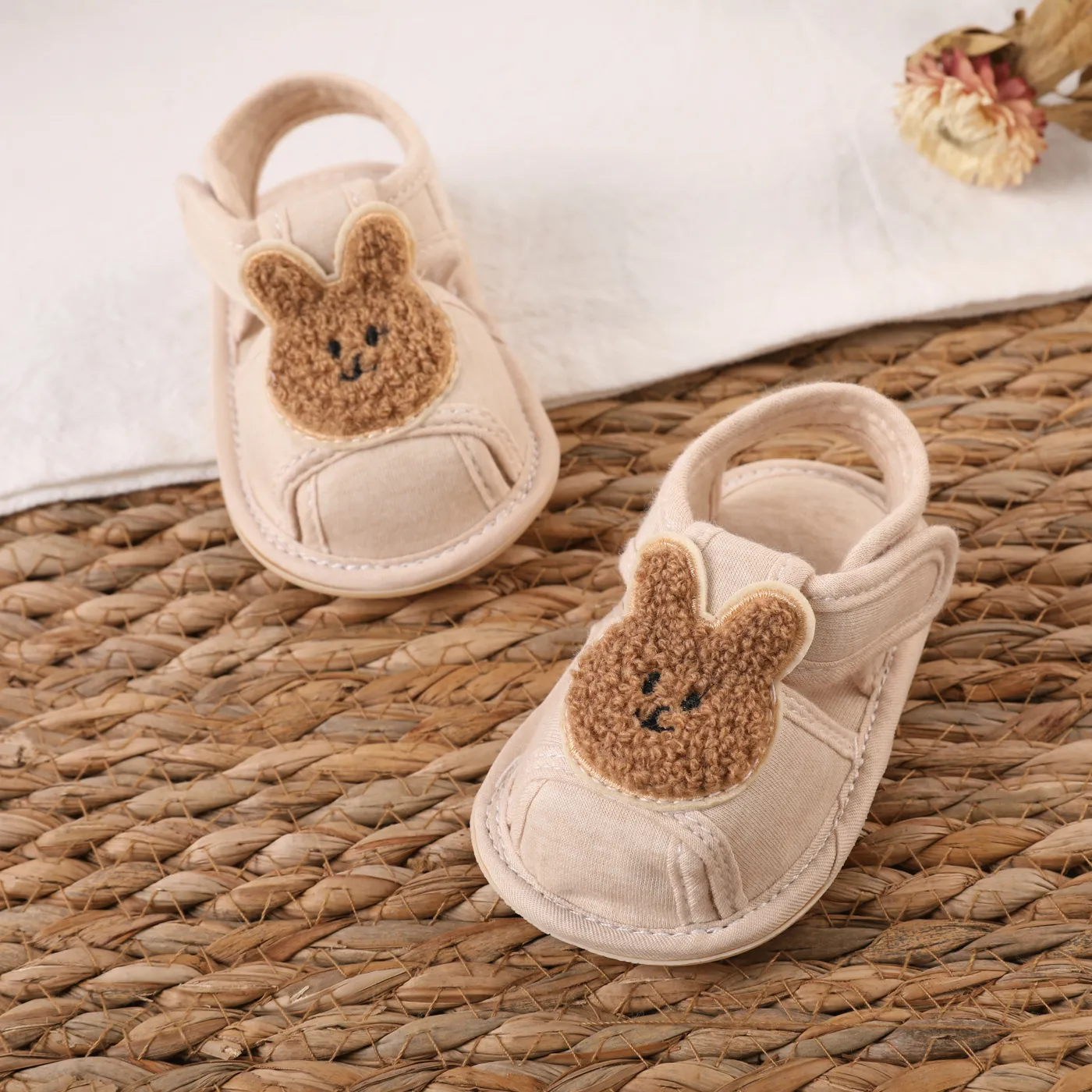 Bebé Unissexo Infantil Estampado animal Calçado para bebé Cor de Caqui big image 1