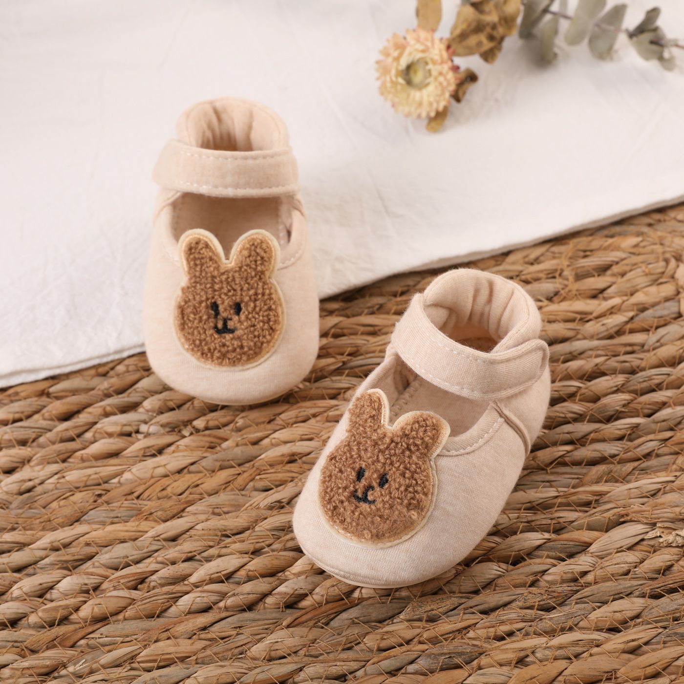 Baby/Toddler Color Cotton Non-slip Bottom Velcro Cartoon Shoes