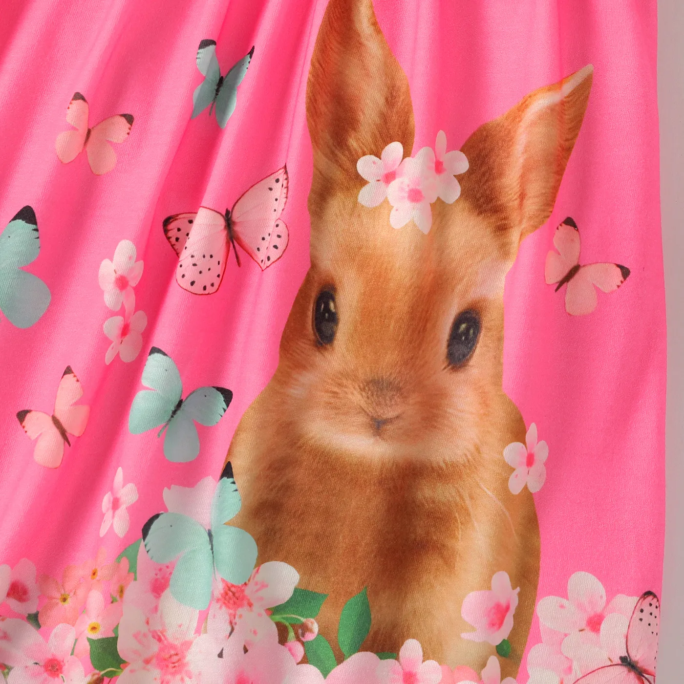 Criança Menina Estampado animal Vestidos Rosa image 4