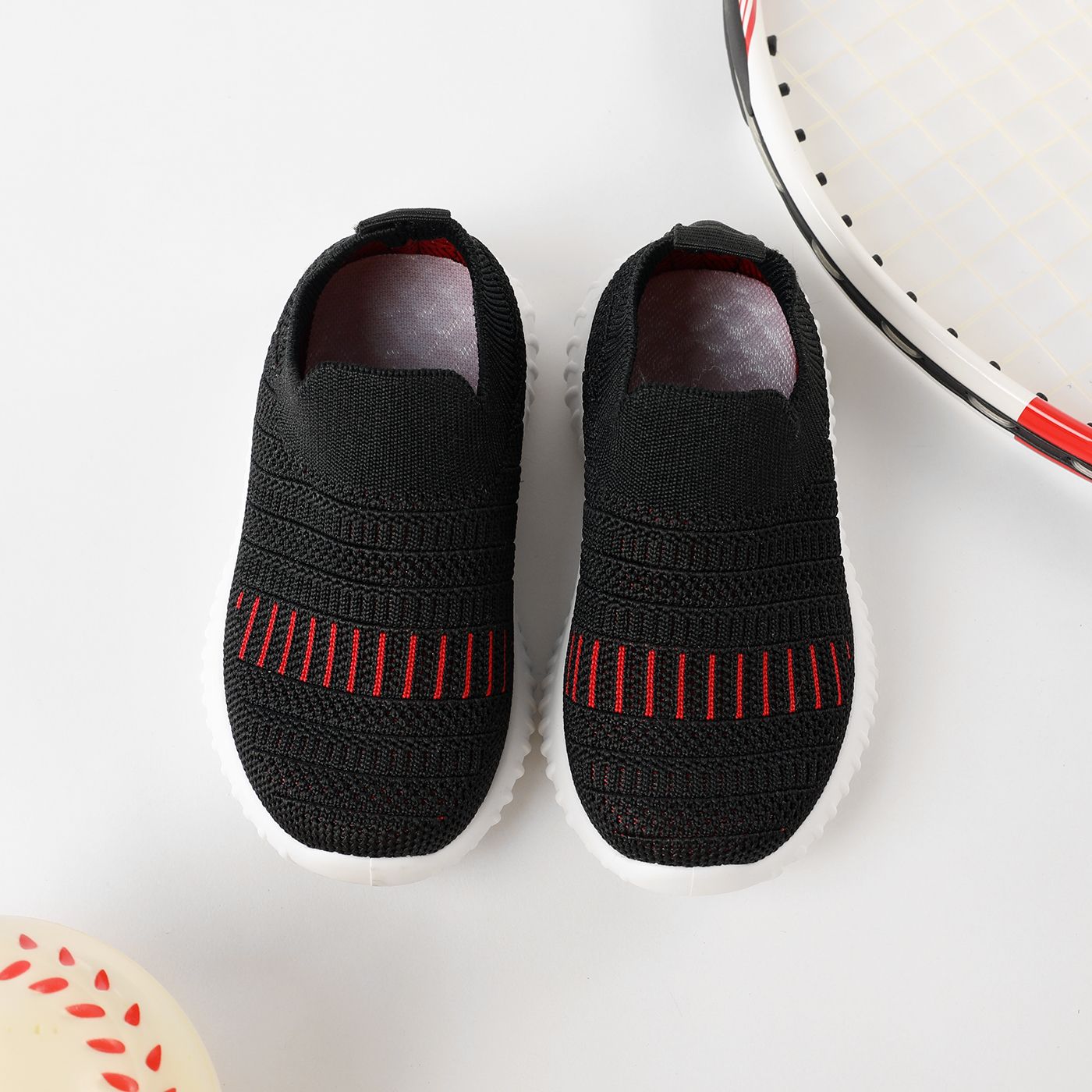 

Toddler Parallel Lines Embroidery Sport Shoes