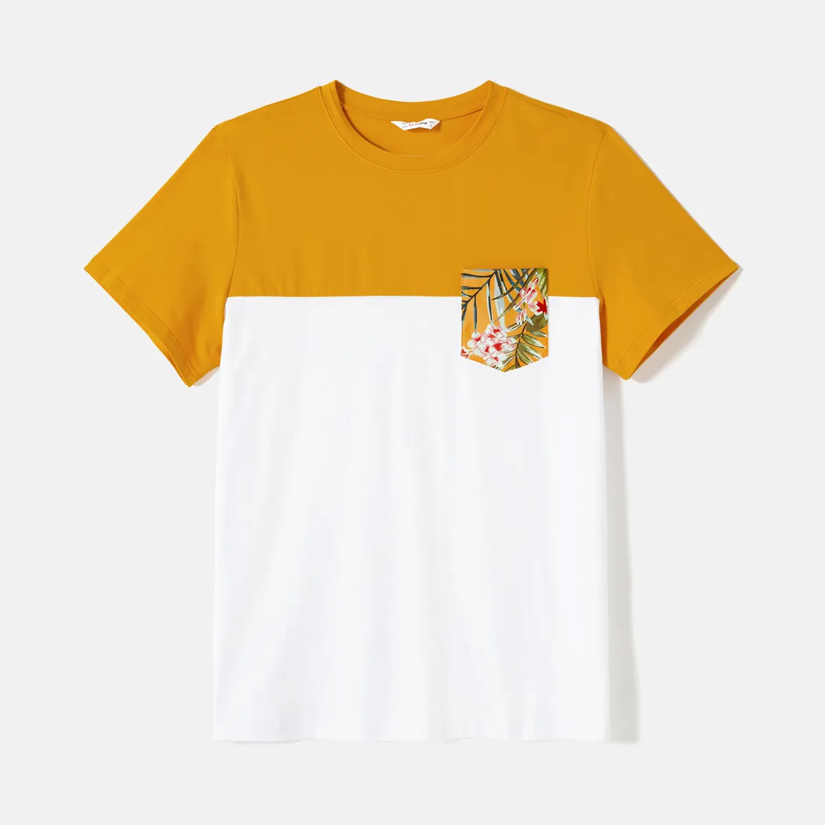 Pascua Looks familiares Flor grande Camiseta sin mangas Conjuntos combinados para familia Conjuntos Amarillo big image 1