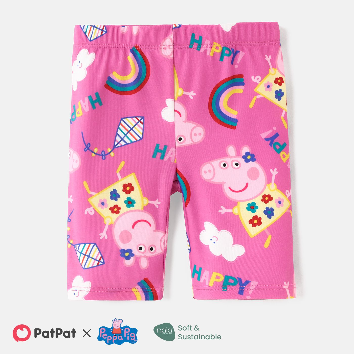 

Peppa Pig Toddler Girl Character Print Short-sleeve Cotton Tee or Shorts