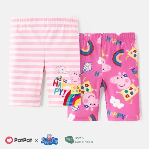 Peppa Pig Toddler Girl Rainbow/Stripe & Character Print Leggings
