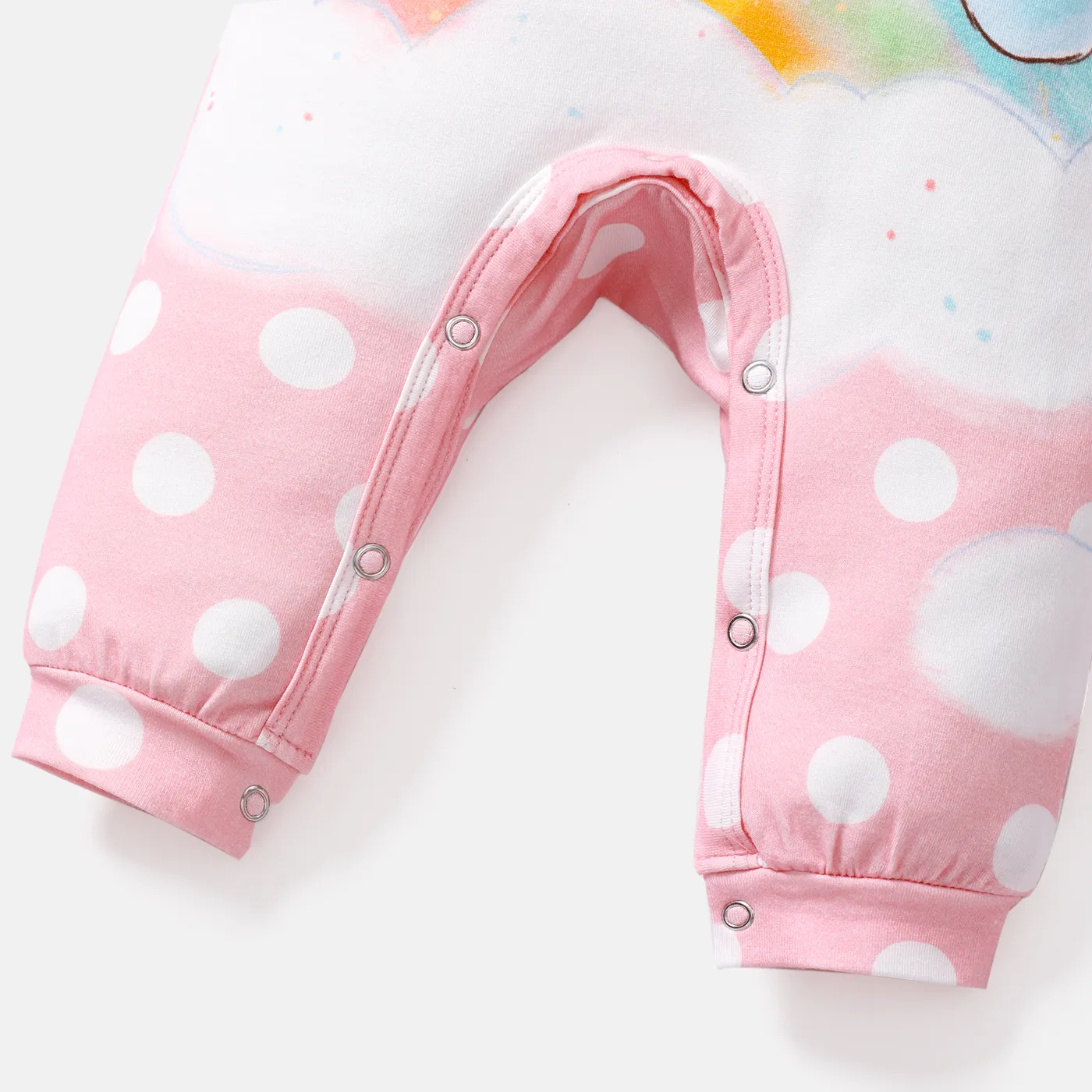 Care Bears Baby Boy/Girl Short-sleeve Bear Print Jumpsuit  image 4