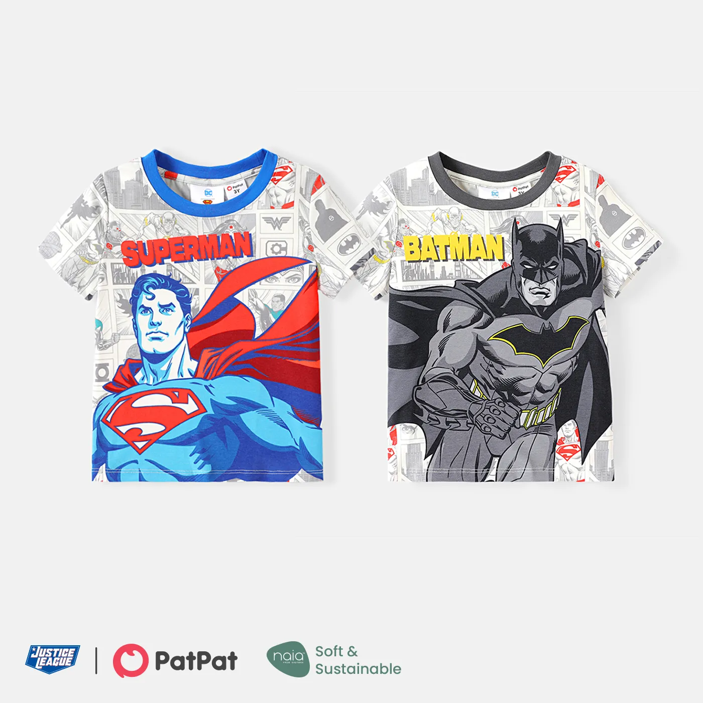 Justice League Toddler Boy Naia Character Print Short-sleeve Tee