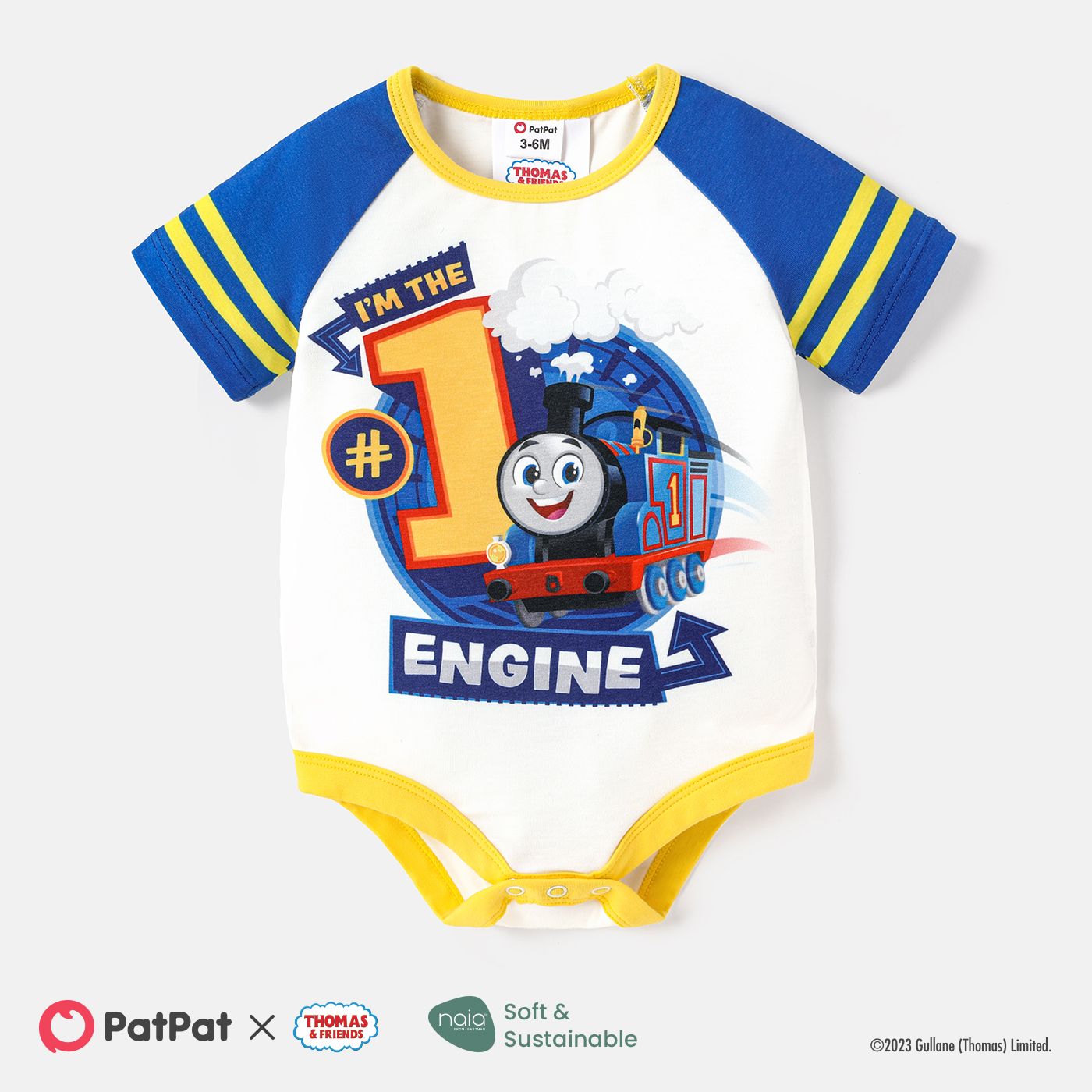 

Thomas & Friends Baby Boy Short-sleeve Graphic Naia™ Romper