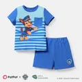 PAW Patrol 2pcs Toddler Boy Naia Stripe Short-sleeve Tee and Cotton Shorts Set  image 1