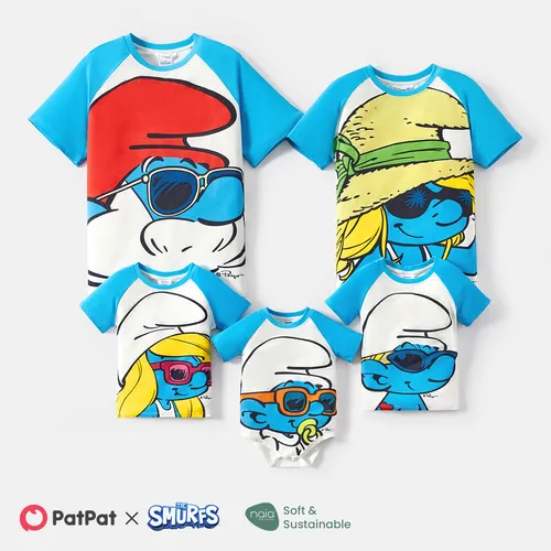 The Smurfs Family Matching Raglan Sleeve Graphic Naia™ Tee