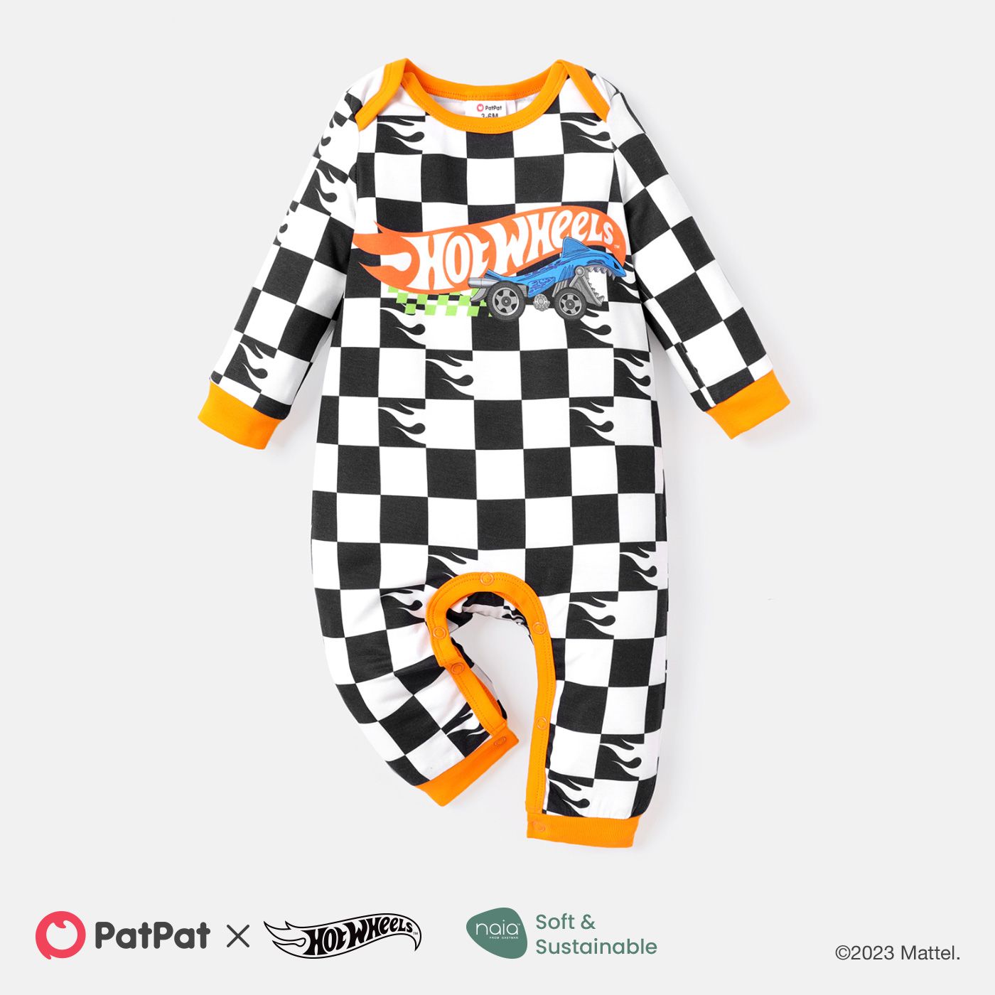 

Hot Wheels Baby Boy Long-sleeve Graphic Print Naia™ Jumpsuit