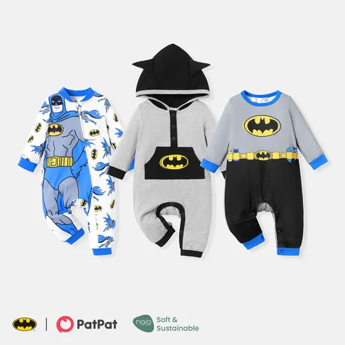 Batman Baby Boy Long-sleeve Graphic Naia™ Jumpsuit