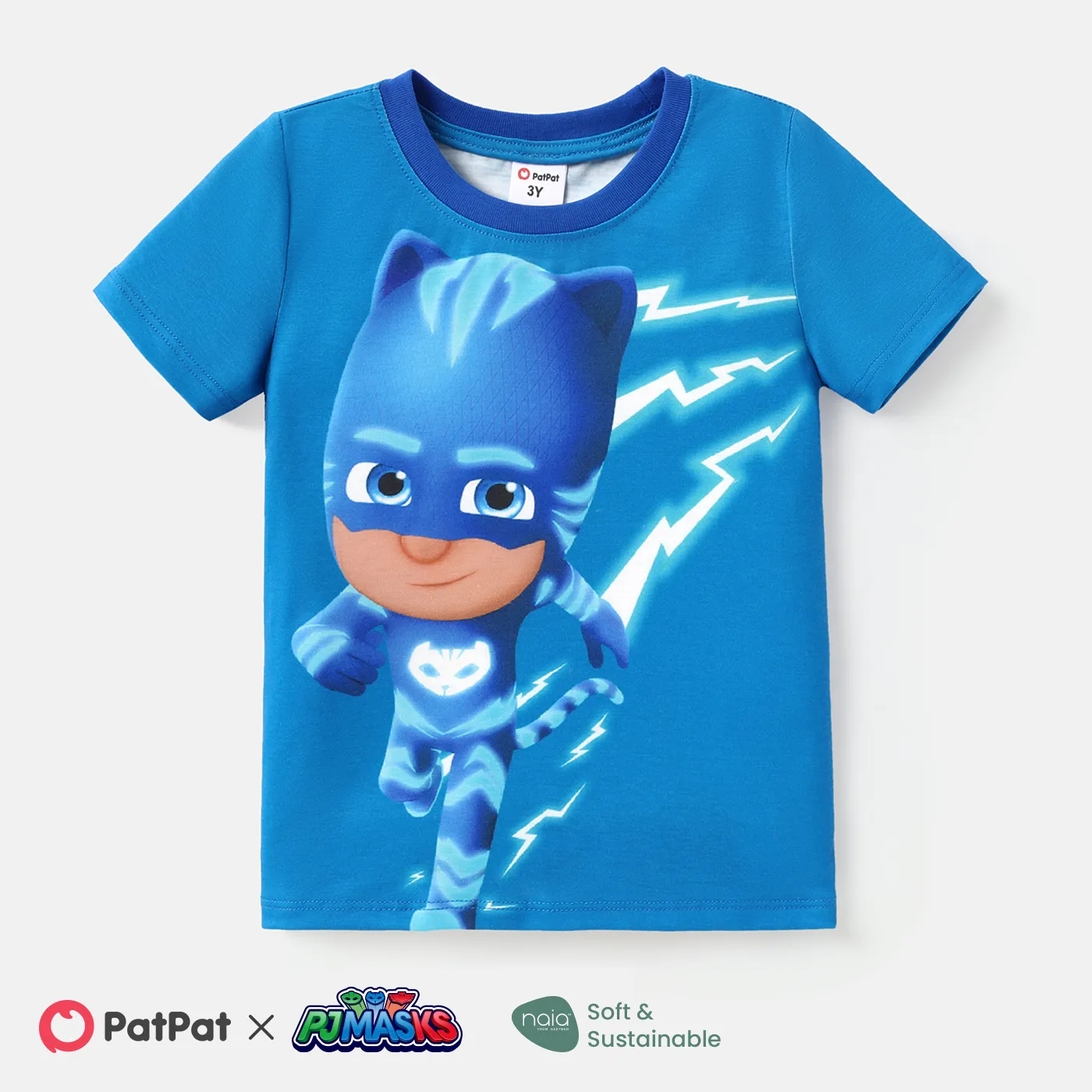 PJ Masks Toddler Girl/Boy Naia Character Print Short-sleeve Tee Blue