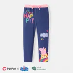 Peppa Pig Toddler Girl Naia Rainbow Print Elasticized Leggings Tibetanblue