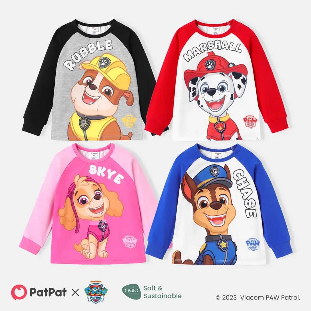 PAW Patrol Toddler Girl/Boy Long Raglan Sleeve Tee big image 2