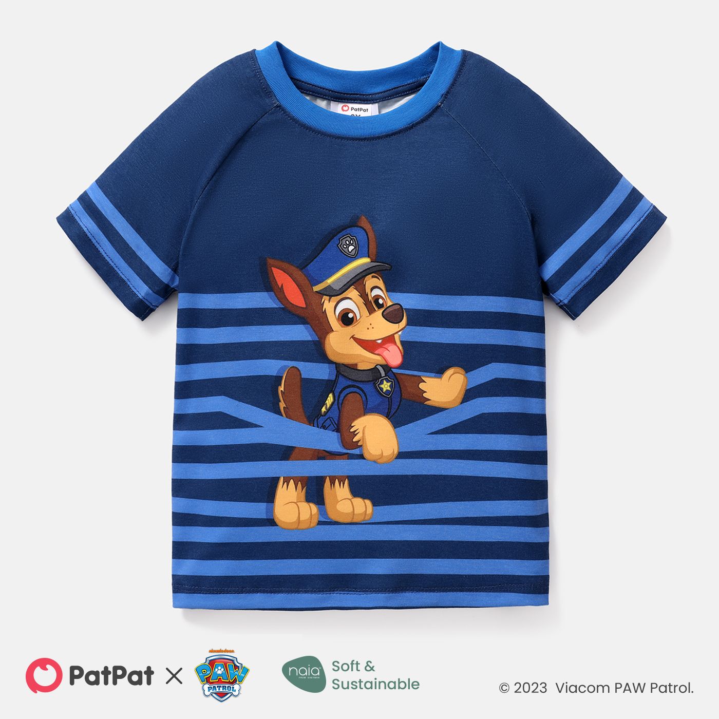 

PAW Patrol Toddler Boy/Girl Naia Striped Short-sleeve Cotton Tee