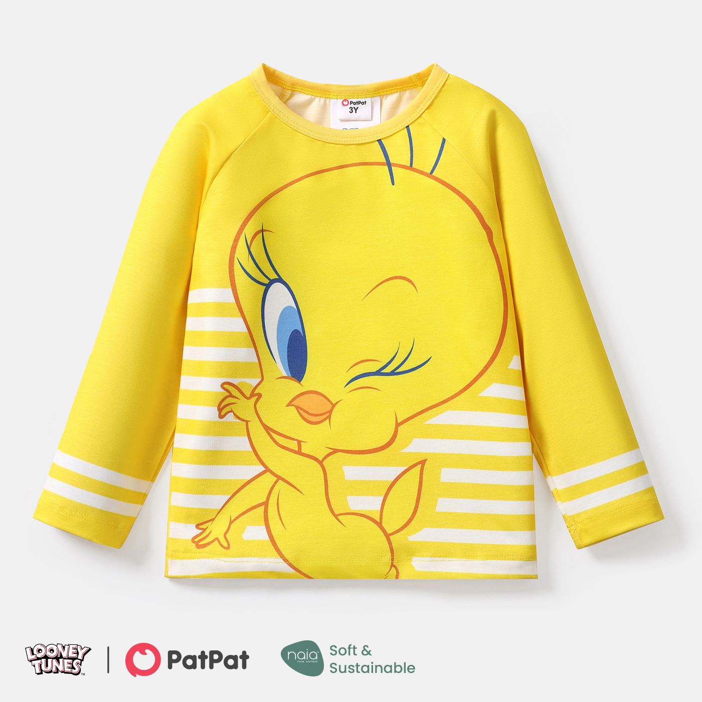 Looney Tunes Toddler Girl/Boy Striped Long-Sleeve Tee