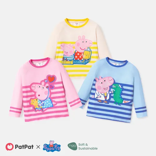 Peppa Pig Toddler Girl/Boy Striped Long-sleeve Tee