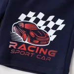 Toddler Boy Racing Car Print Elasticized Shorts  image 5