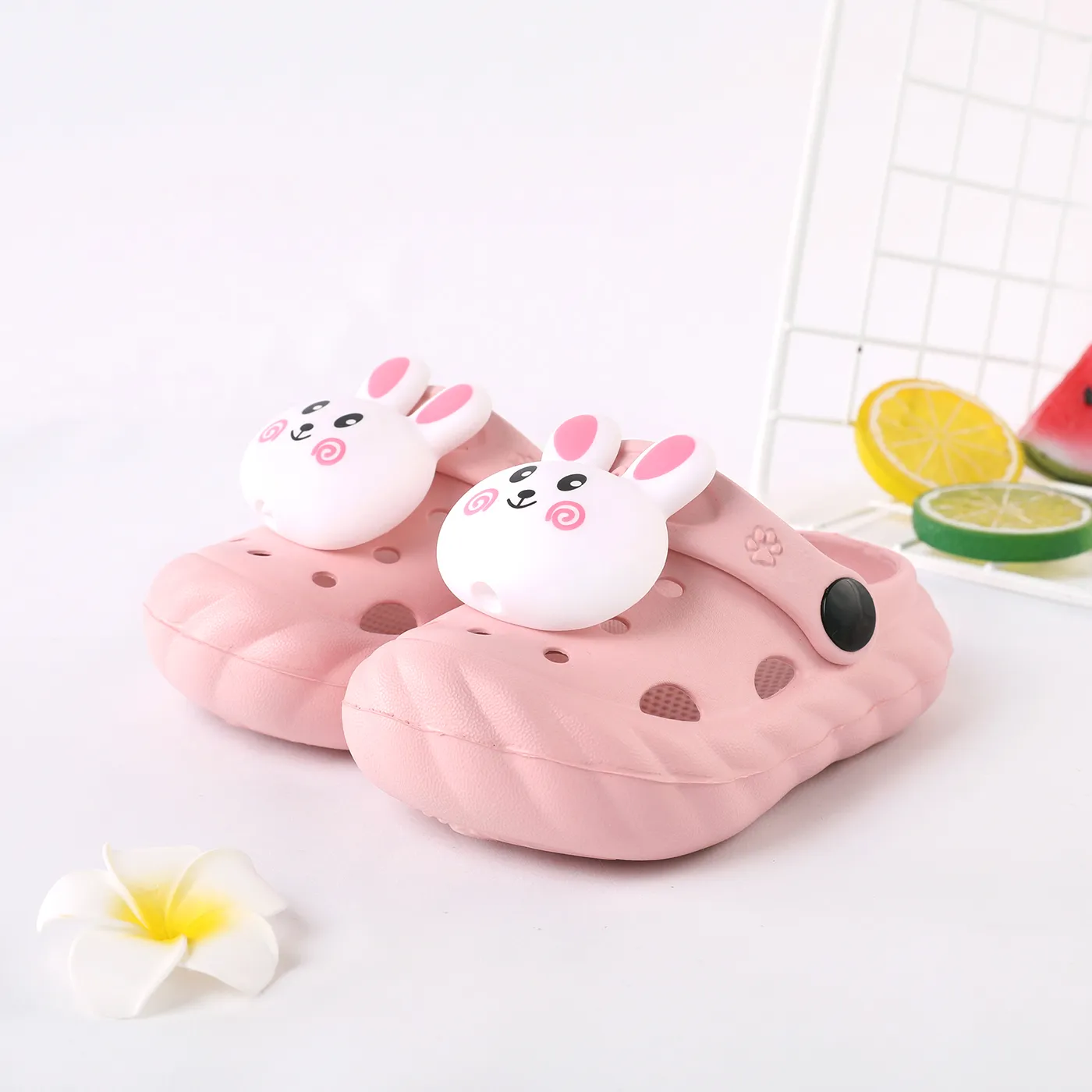 Toddler / Kid Cartoon Rabbit Clogs Pink image 2
