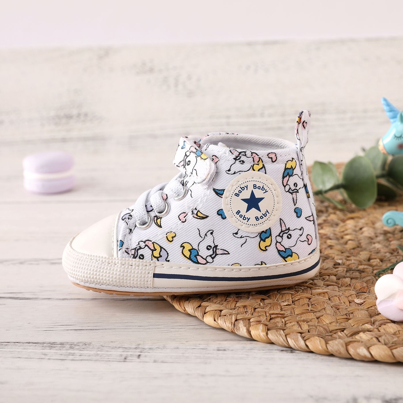 

Baby Animals Print Simple All-match Toddler Shoes