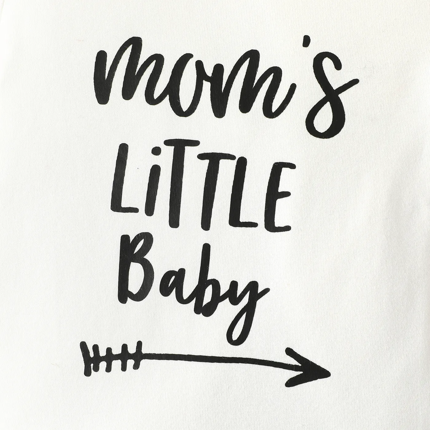 Baby Girl/Boy Cotton Letter Print Short-sleeve Rompers White image 5