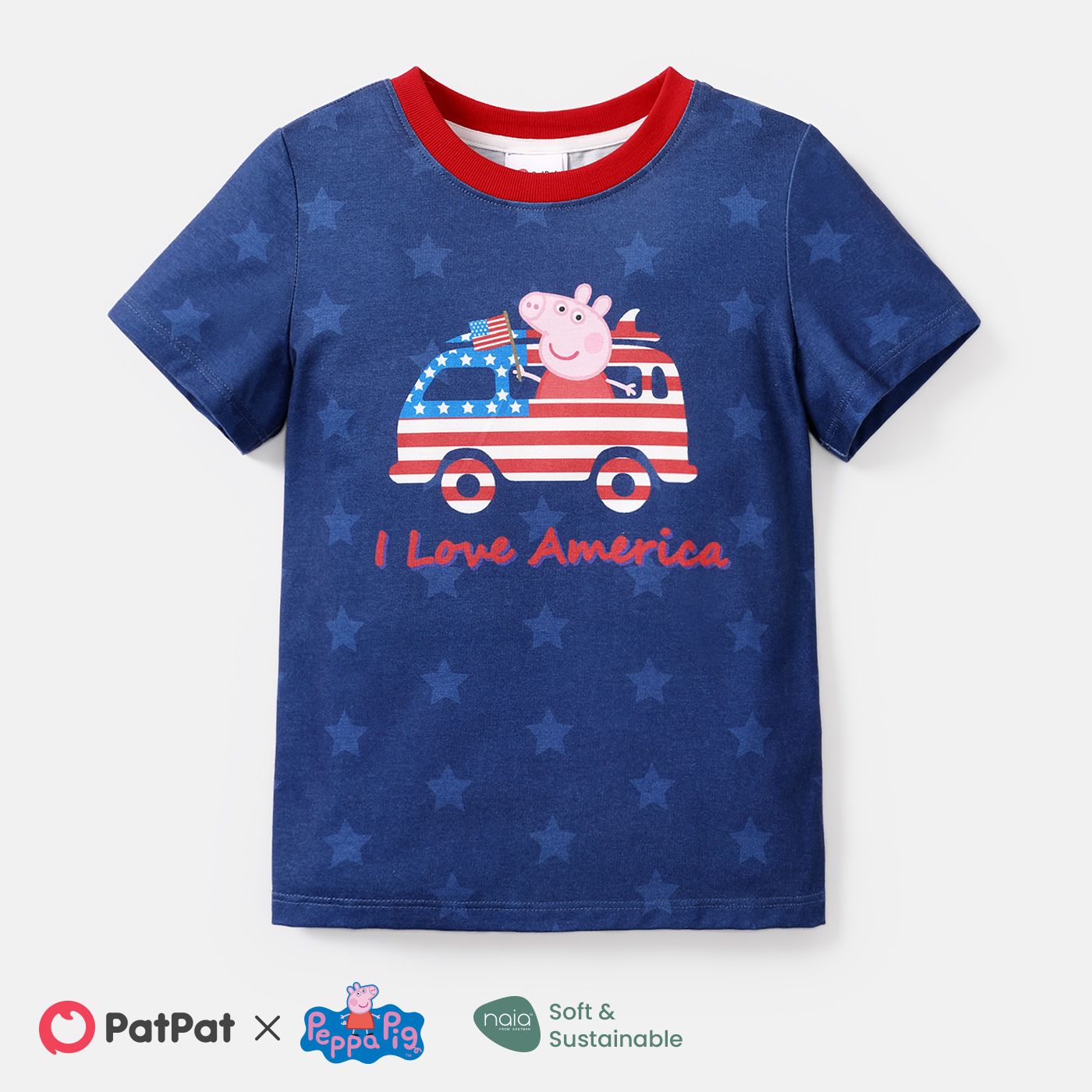 

Peppa Pig Toddler Girl/Boy Independence Day Naia™ Short-sleeve Tee