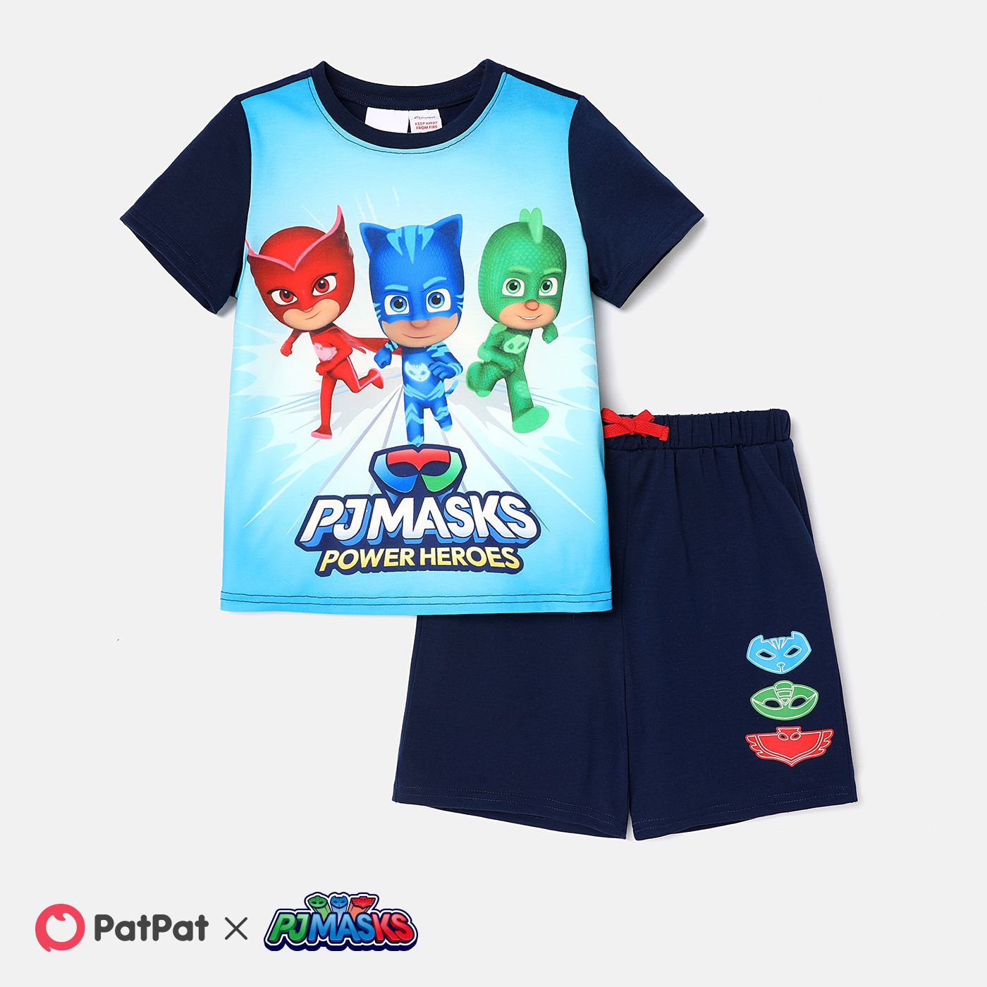 

PJ Masks Kid Boy 2pcs Short-sleeve Tee and Shorts Pajamas Set