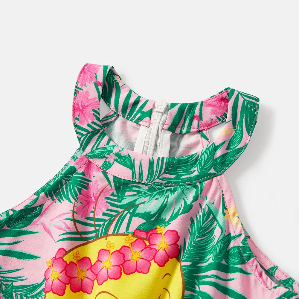 Looney Tunes Mommy and Me Allover Print Halter Belted Rompers big image 7