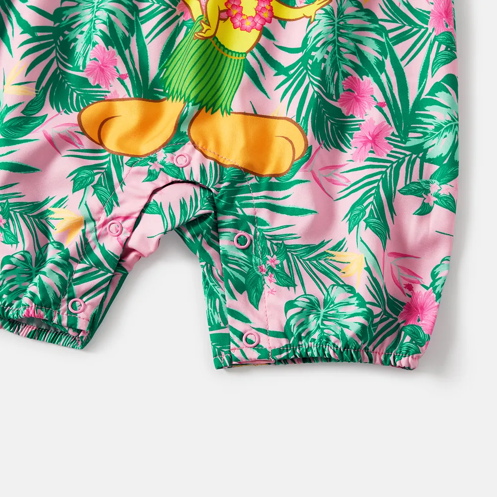 Looney Tunes Mommy and Me Allover Print Halter Belted Rompers big image 5