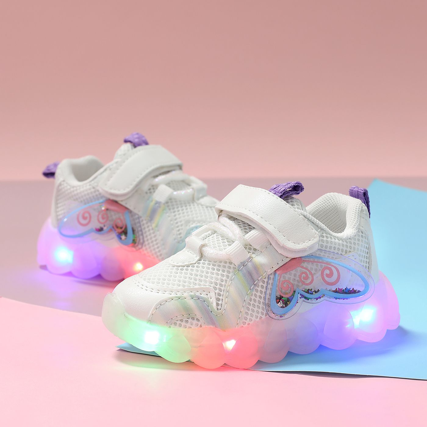 

Toddler / Kid Wings Decor LED Sneakers