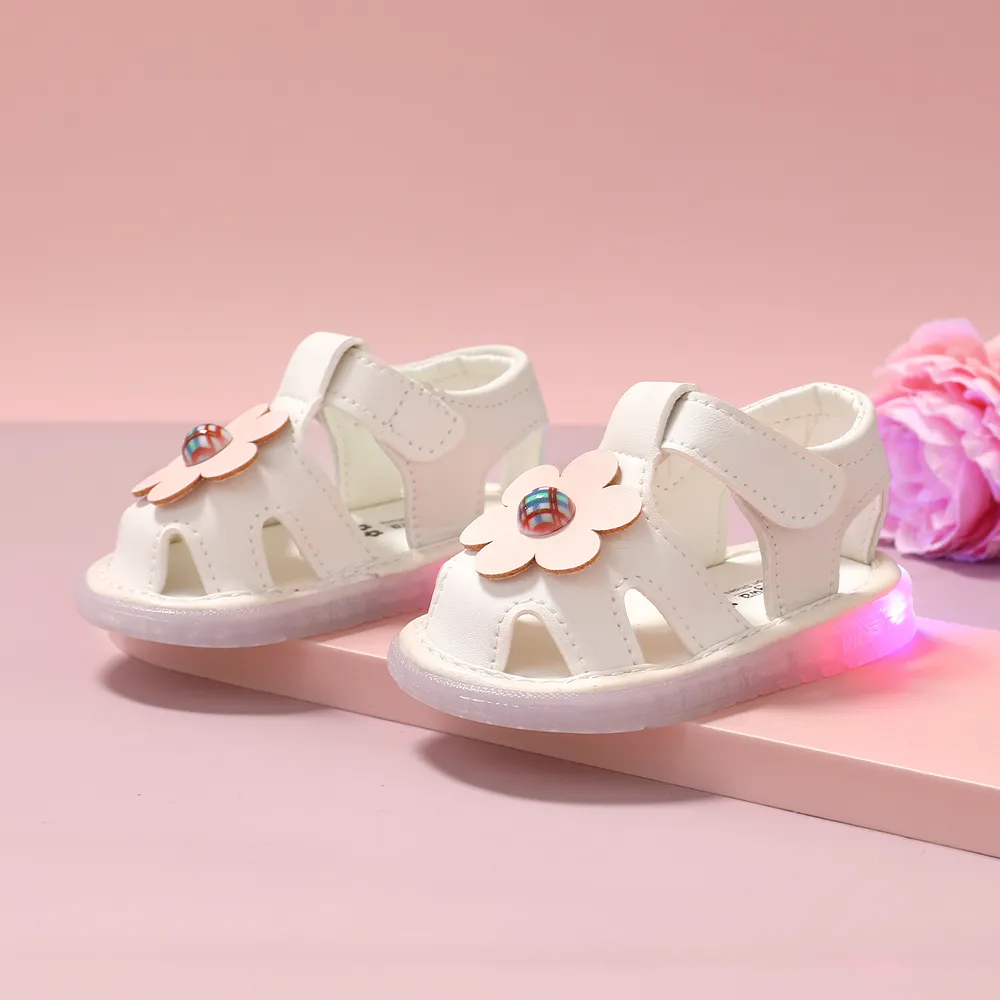 Baby / Toddler Floral Decor LED Prewalker Shoes  big image 5