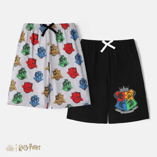 Harry Potter Kid Girl/Boy Logo Print Cotton Elasticized Shorts
