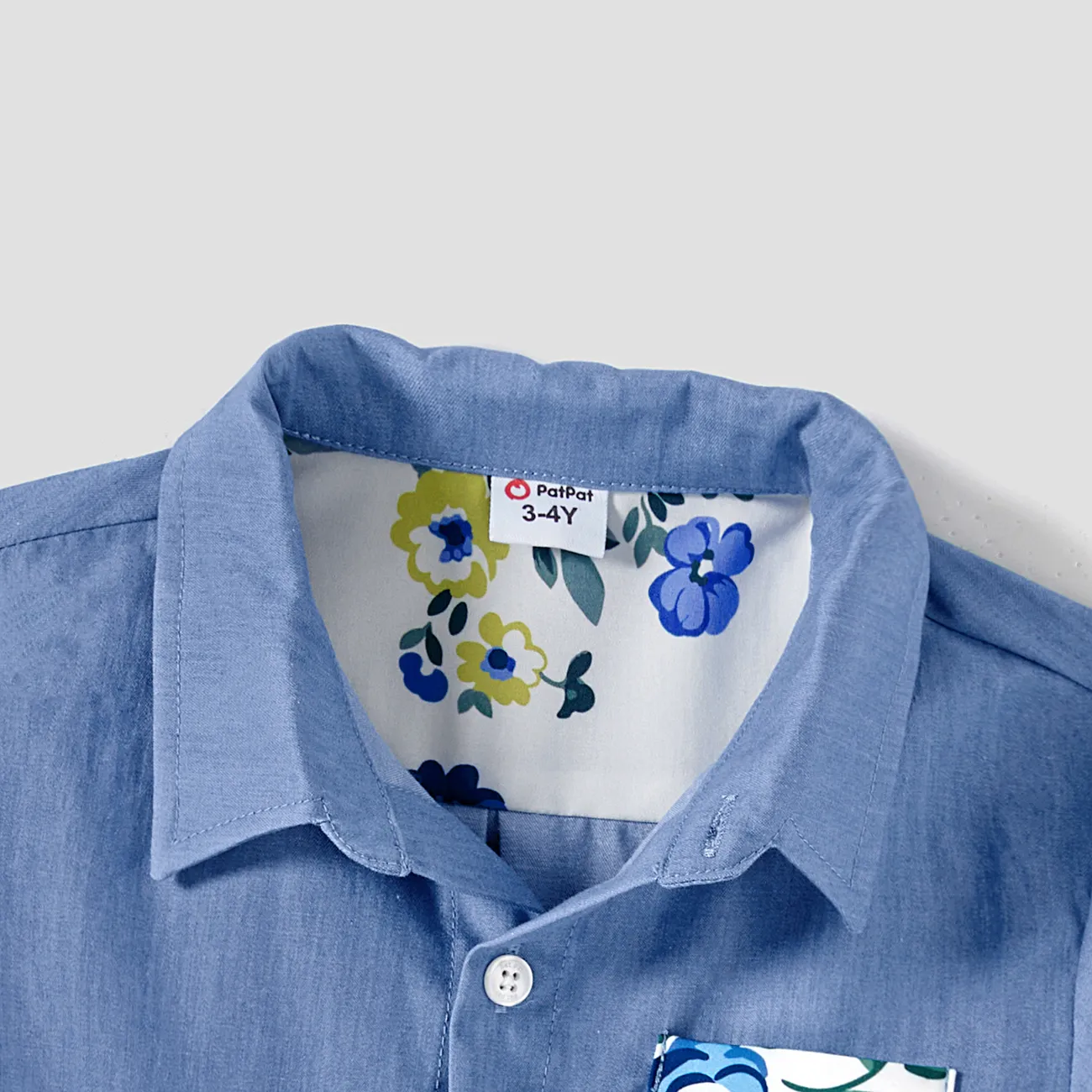 Pascua Looks familiares Flor rota Camiseta sin mangas Conjuntos combinados para familia Conjuntos Azul big image 1
