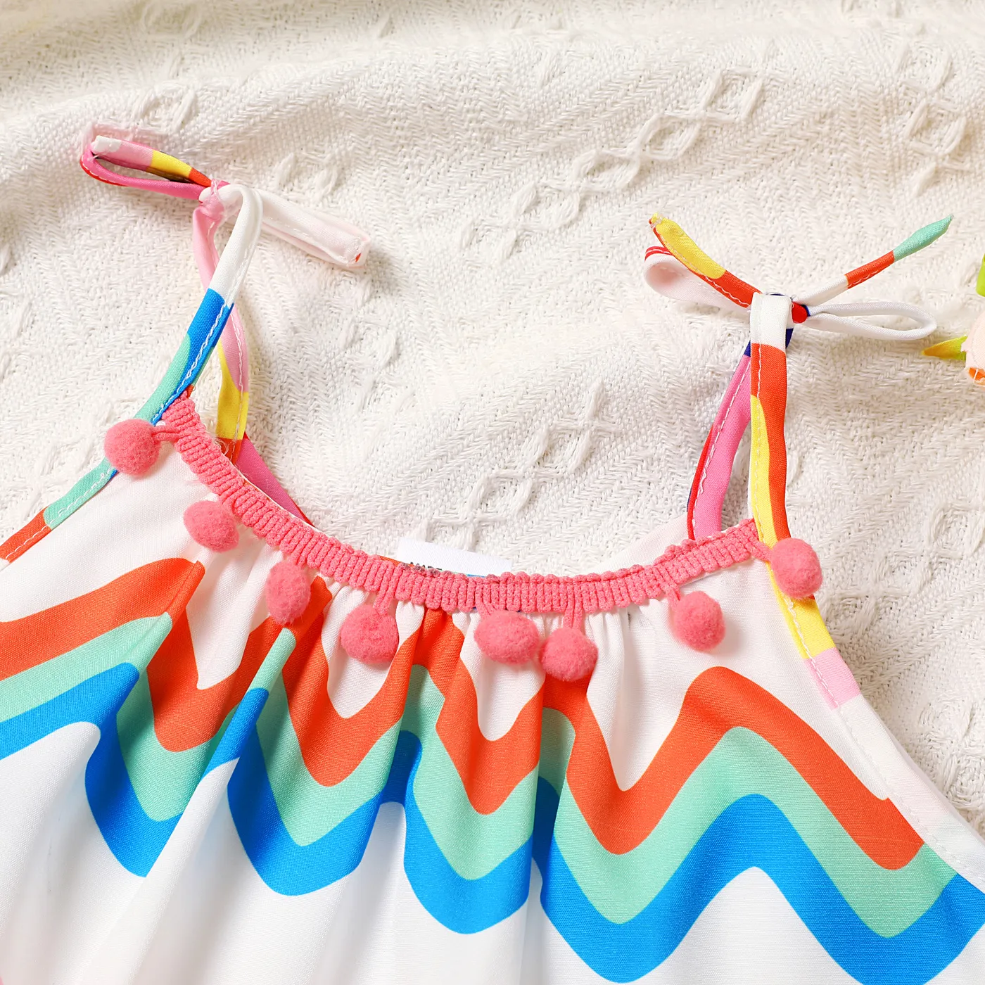 Toddler Girl Geo Pattern Slip Dress Colorful image 3