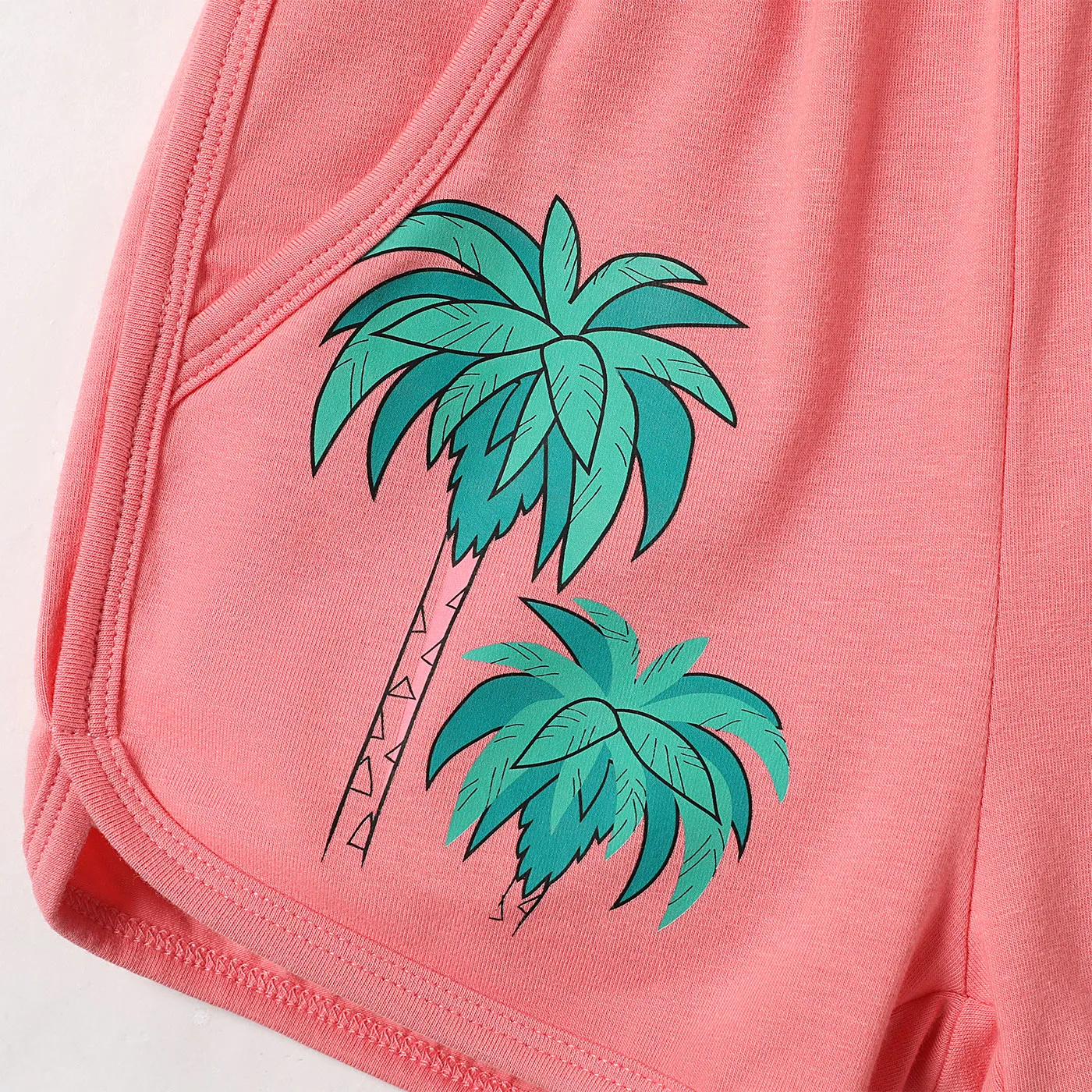 L.O.L. SURPRISE! Toddler/Kid Girl Flutter-sleeve Tee and Tree Print Cotton Shorts Set  image 4
