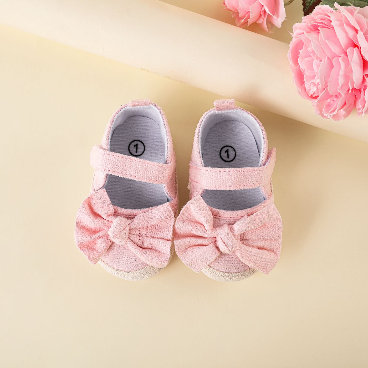 Baby / Toddler Bow Decor Solid Prewalker Shoes